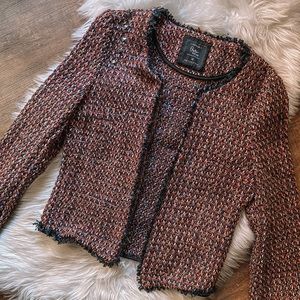 Women’s Houndstooth Black Blazer